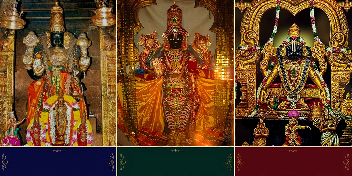 Kanchipuram, Melkote and Sholinghur deities
